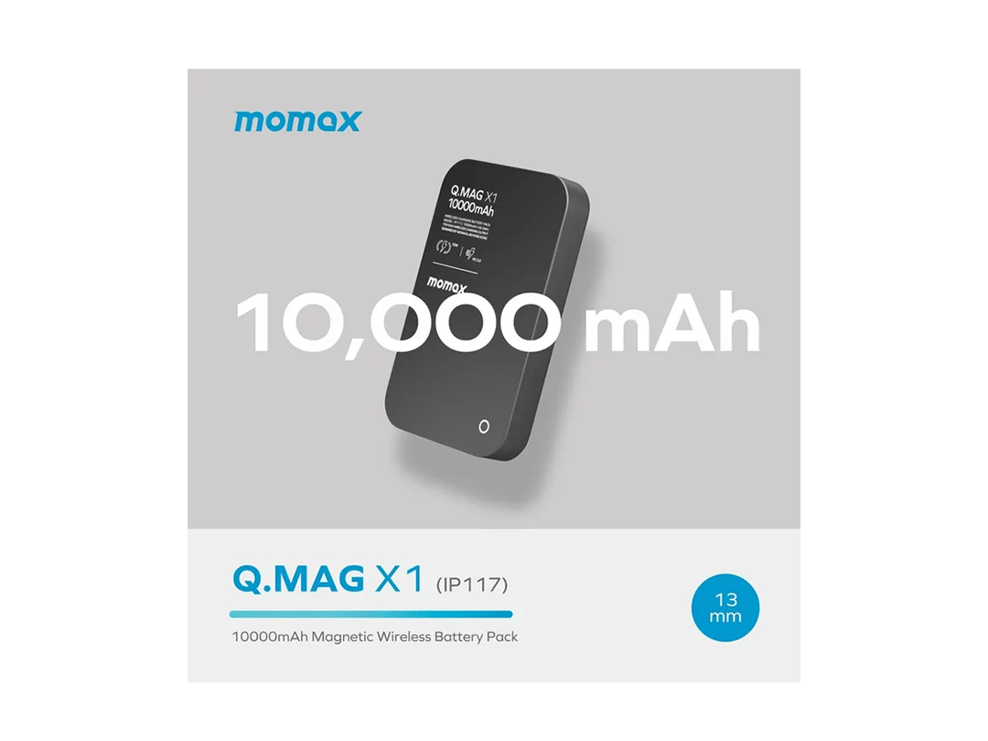 MOMAX Q.MAG X1 10000mAh 15W Magsafe Wireless Power Bank in Qatar MOMAX Q.MAG X1 10000mAh 15W Magsafe Wireless Power Bank in Qatar